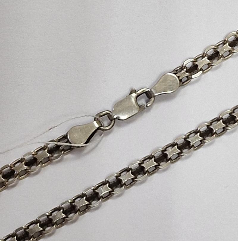 Серебряная цепь с плетением Фантазийное (33710579) 0