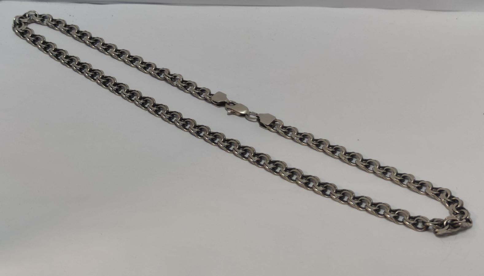 Срібний ланцюг із плетінням Бісмарк (33827956) 2