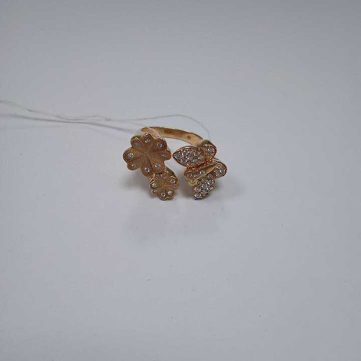 Кольцо из красного золота с бриллиантом (-ми) (27416687)  6