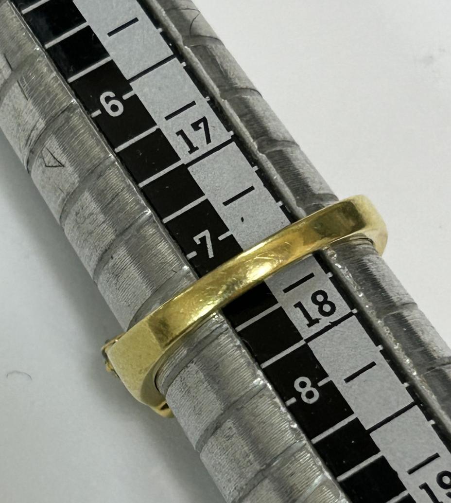 Кольцо из желтого золота с бриллиантом (-ми) (33609529) 1