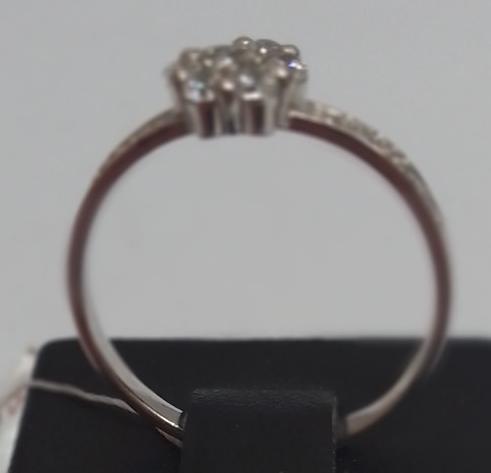 Серебряное кольцо с цирконием (30271221) 2