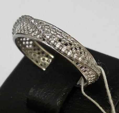 Серебряное кольцо с цирконием (33065884) 2