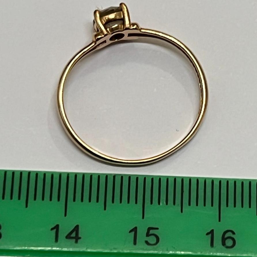 Кольцо из красного золота с цирконием (33064365) 2