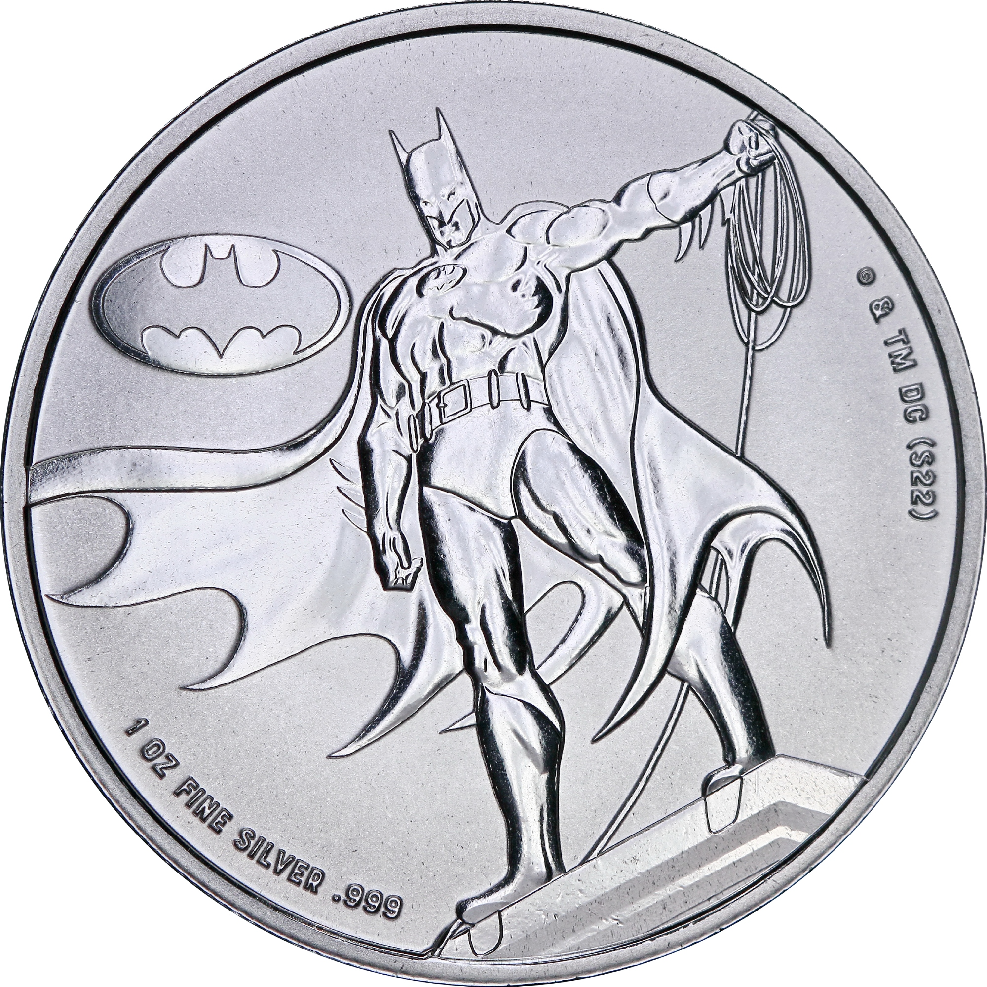 Серебряная монета 1oz Бэтмен 5 долларов 2023 Самоа (30408527) 0