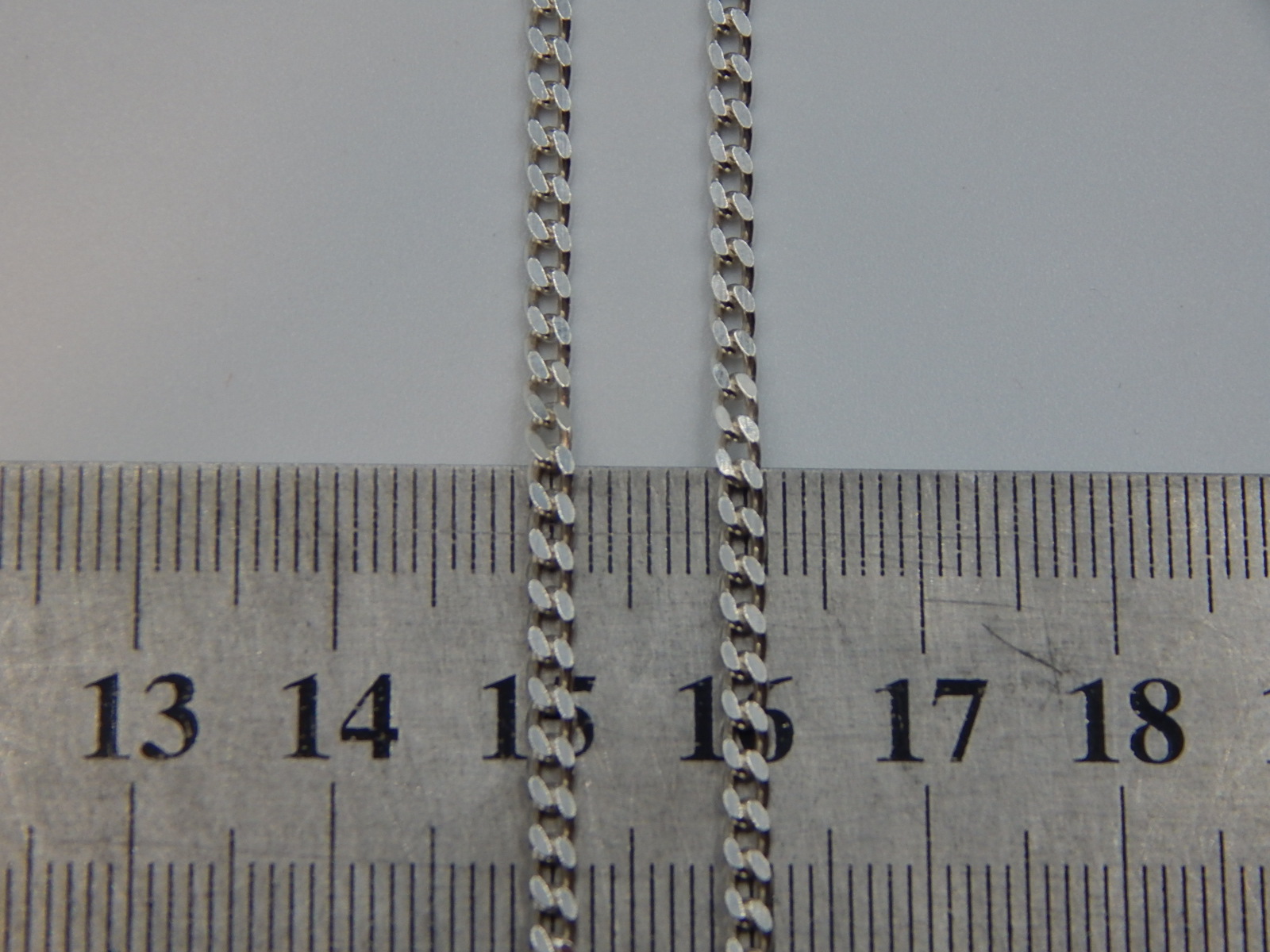Срібний ланцюг з плетінням Панцирне (32360170) 2