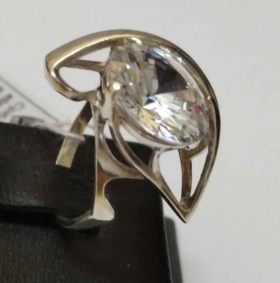 Серебряное кольцо с цирконием (17032333) 3