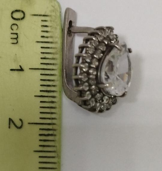 Серебряные серьги с цирконием (33684677) 3