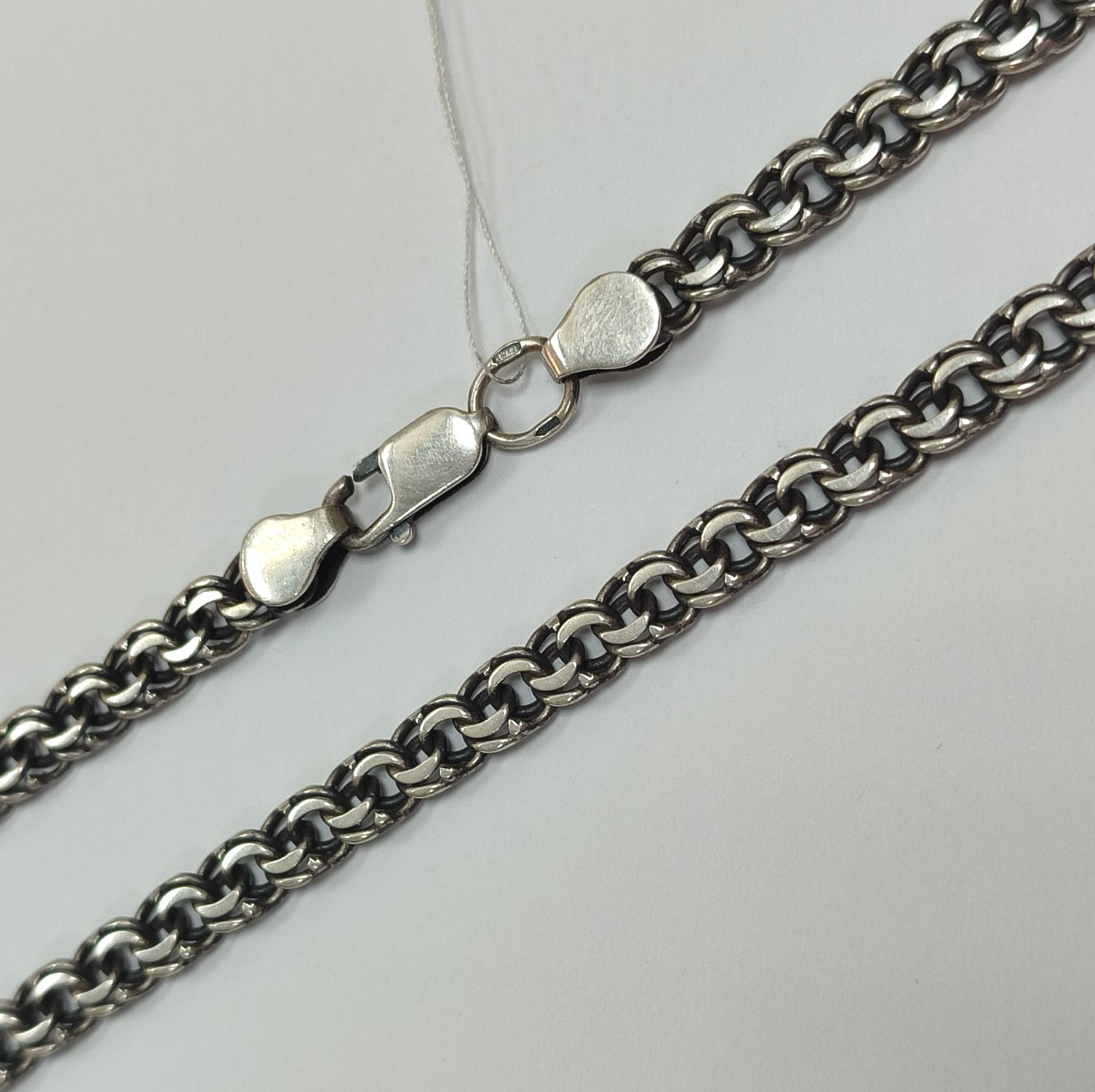 Срібний ланцюг з плетінням Бісмарк (33532249) 0
