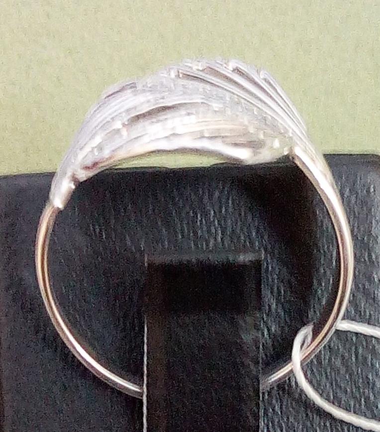 Серебряное кольцо с цирконием (28993120) 2