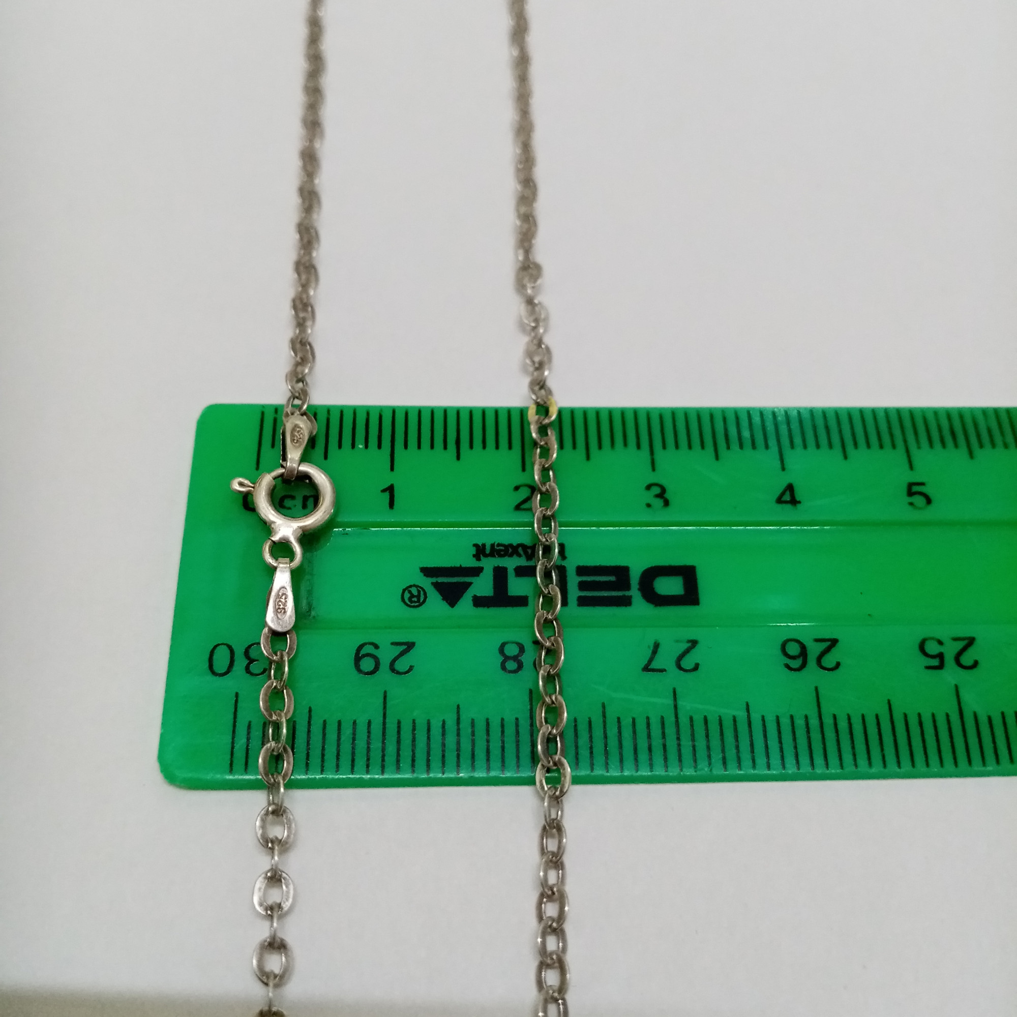 Серебряная цепь с плетением ролло (32420346) 2