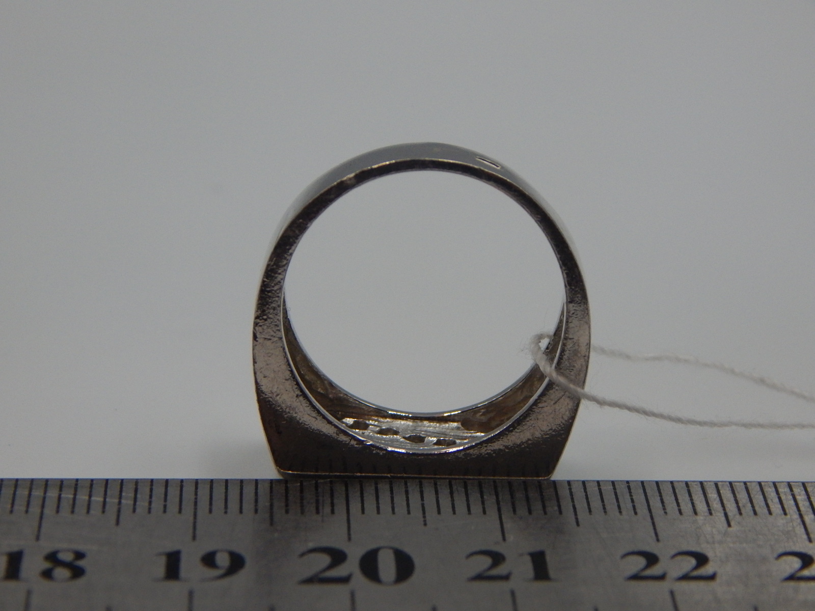 Серебряный перстень с эмалью и цирконием (33752069) 3