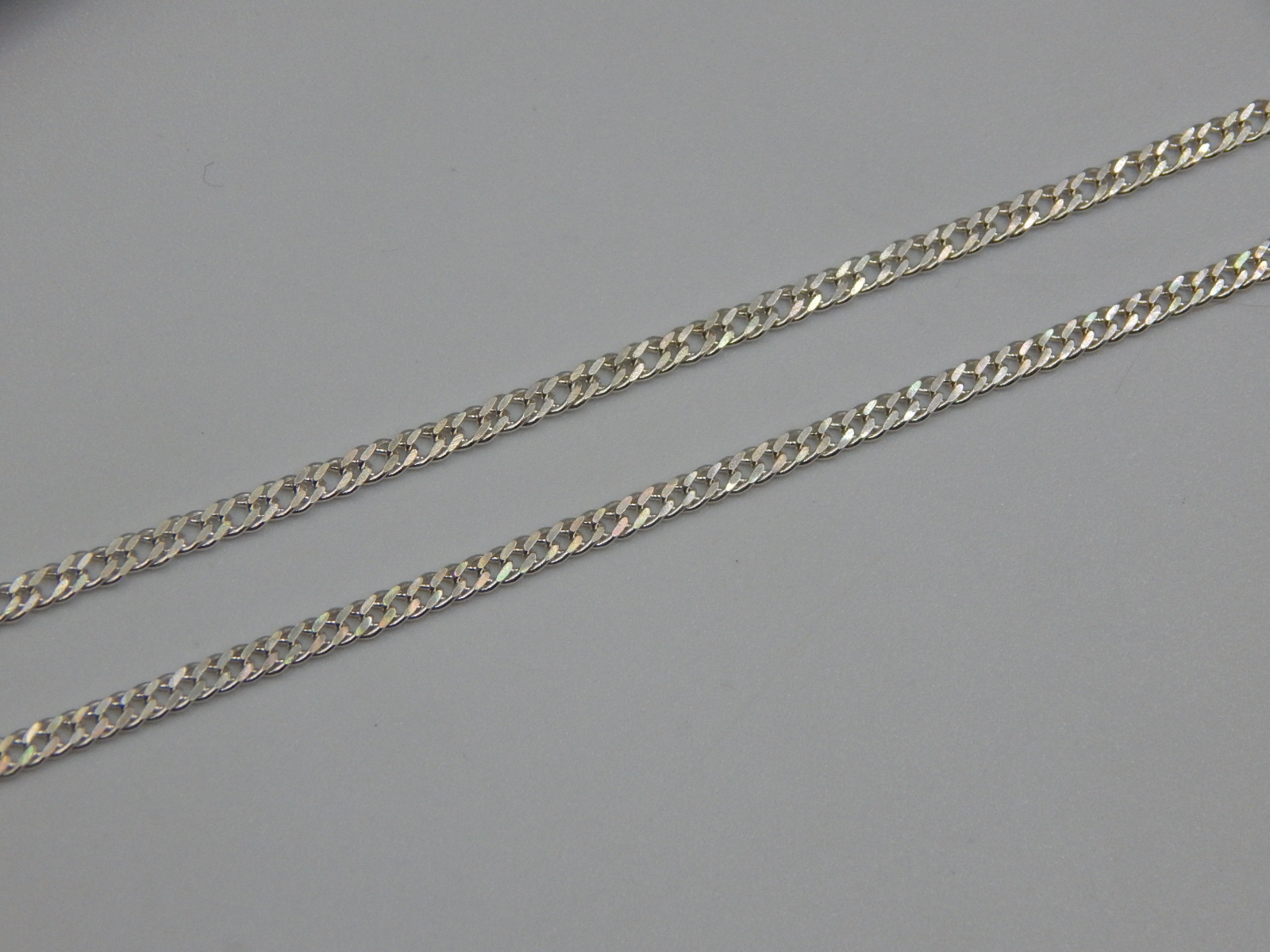 Серебряная цепь с плетением Двойной ромб (32202785) 1