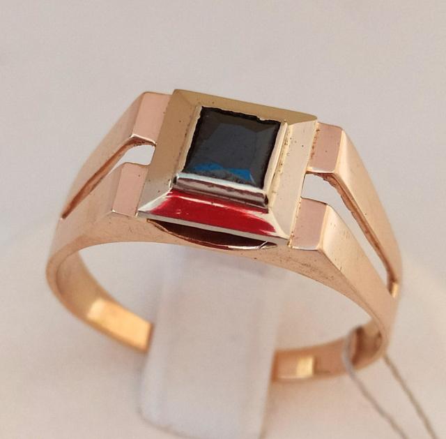Перстень из красного золота с цирконием (31955234) 0