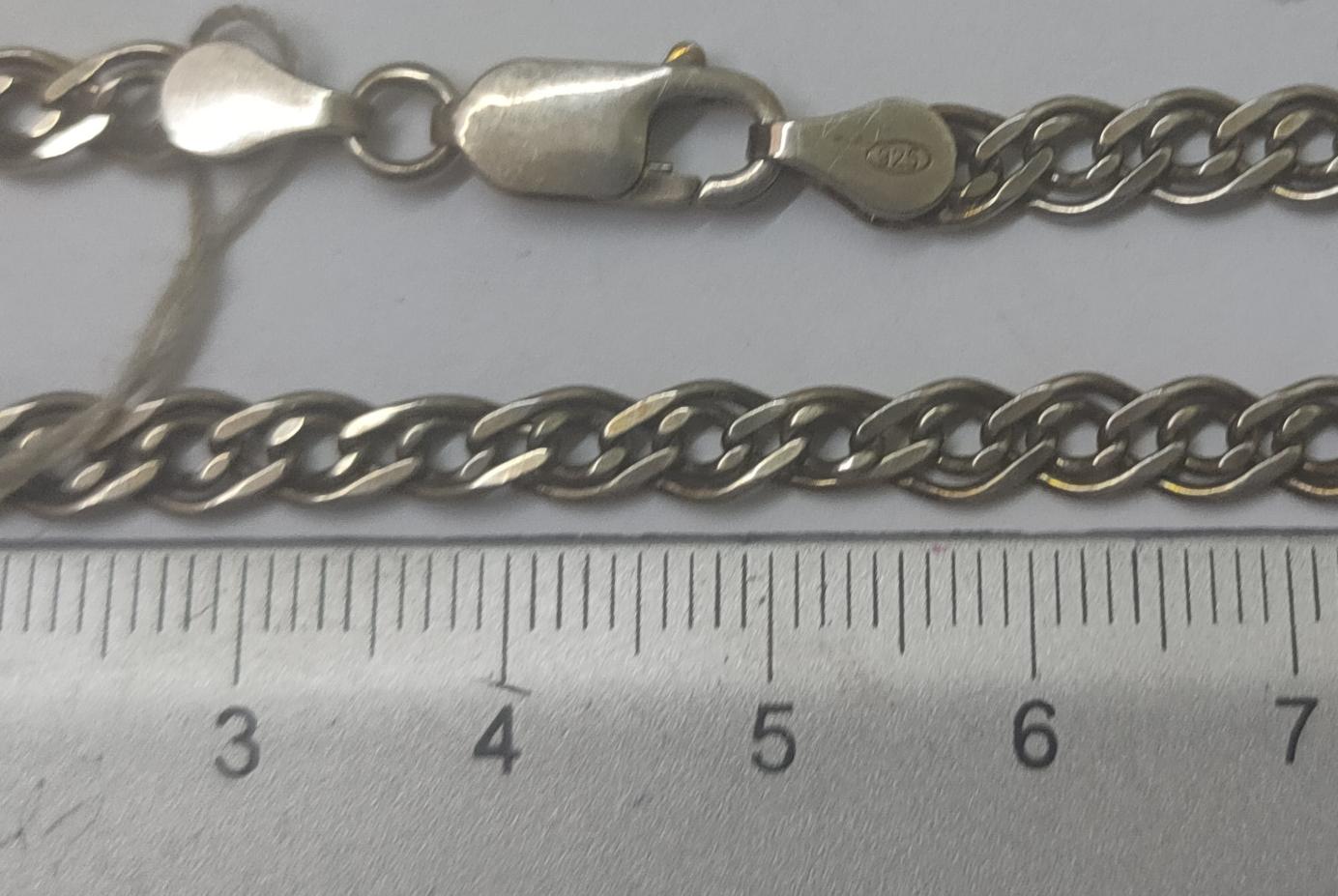 Серебряная цепь с плетением Нонна (30518333) 2