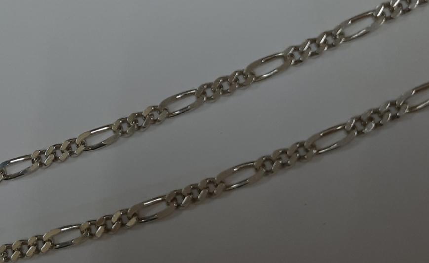 Серебряная цепь с плетением Картье (30515849) 0