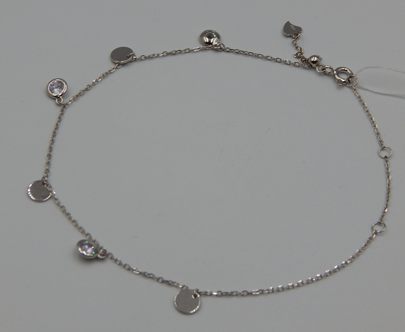 Срібний браслет із цирконієм (30805414) 0