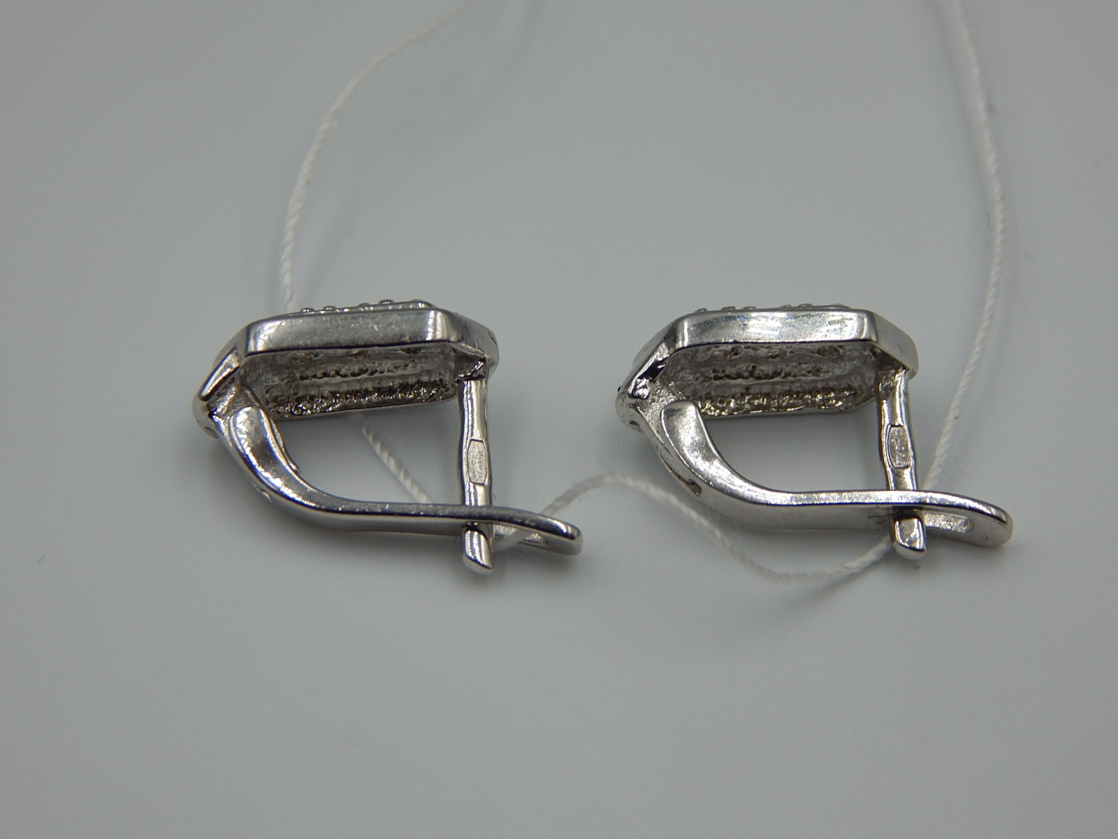 Серебряные серьги с цирконием (33141847) 5