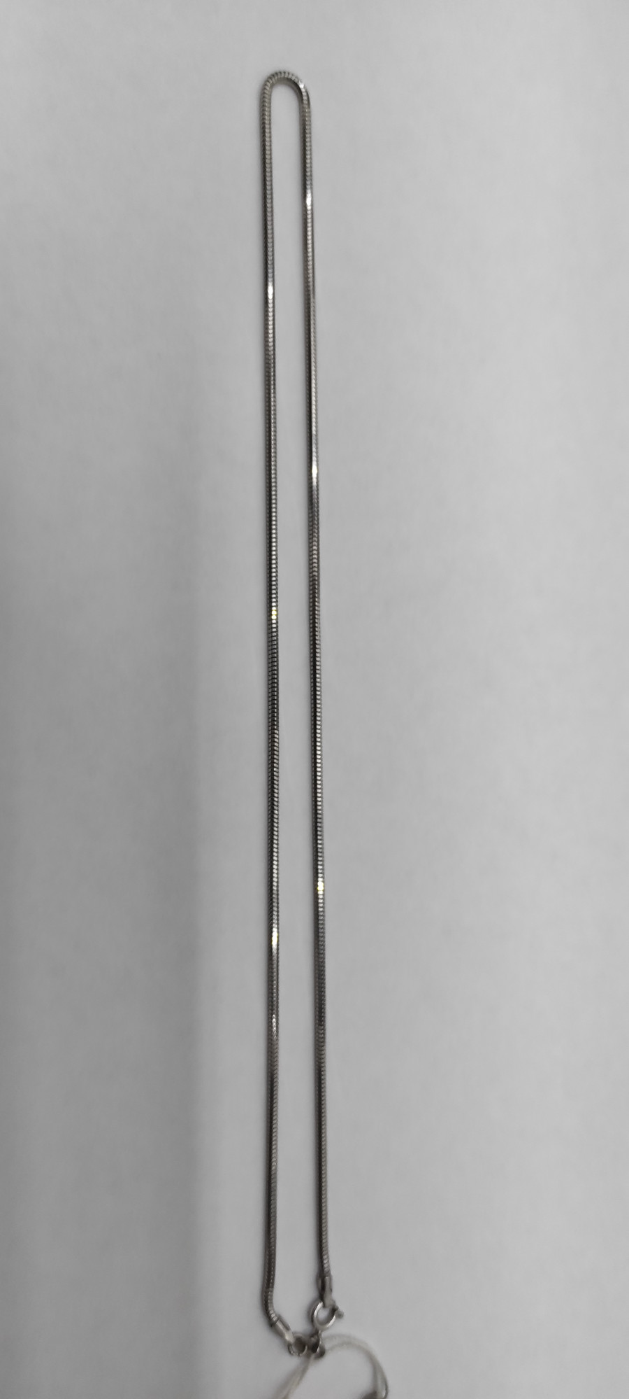 Срібний ланцюг з плетінням Снейк (30107065) 2