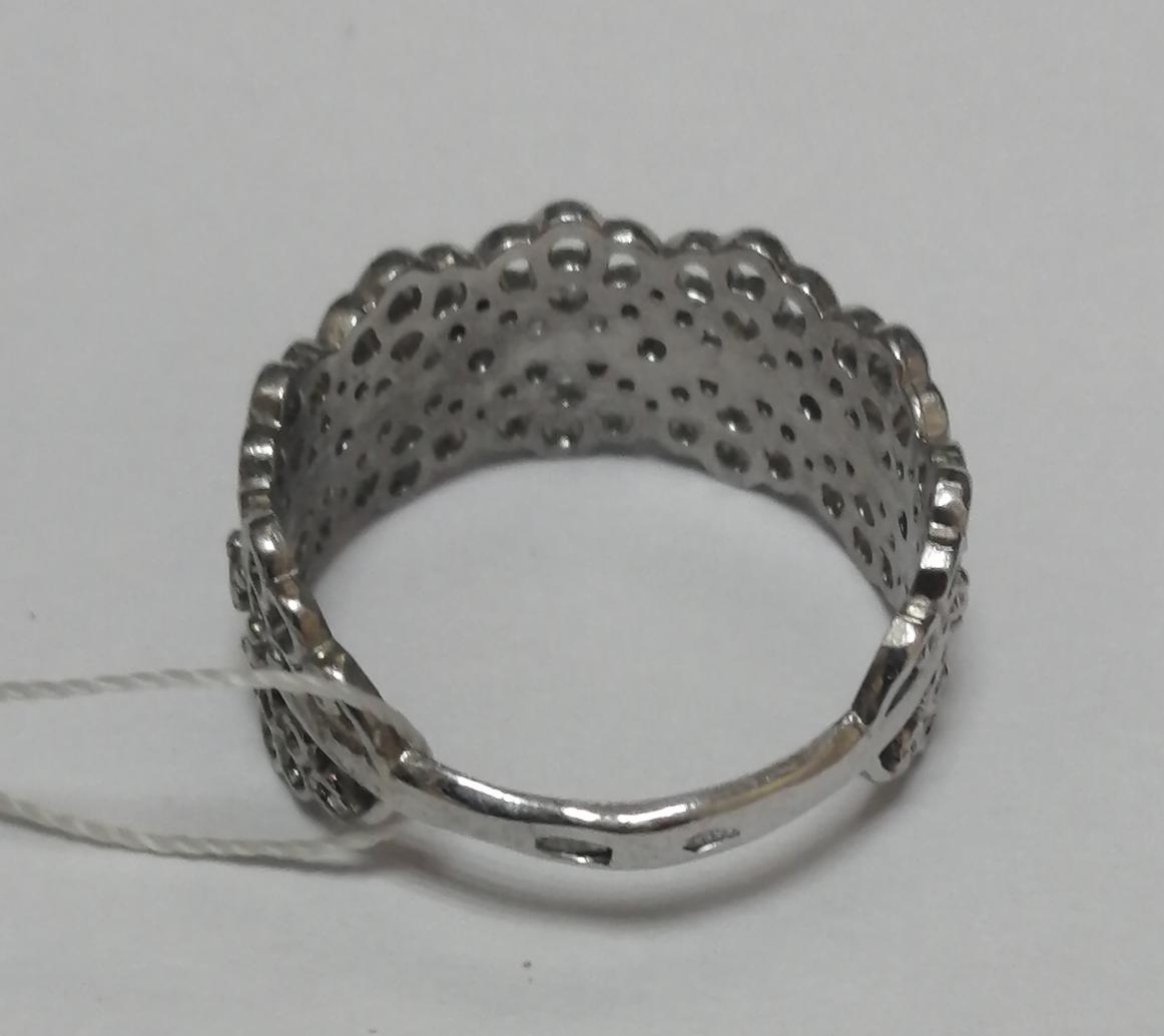 Серебряное кольцо с цирконием (30517238) 2