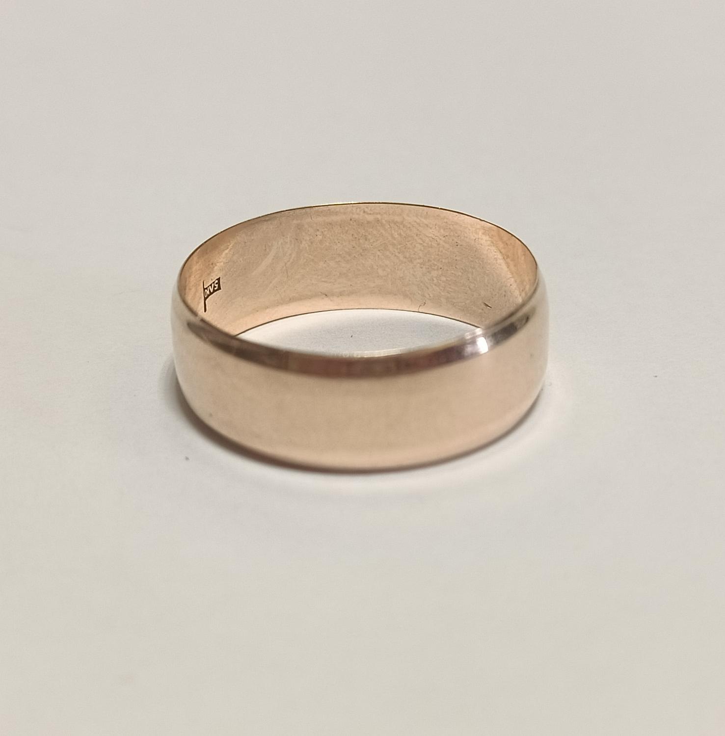 Обручальное кольцо из красного золота (33937026) 2