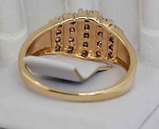 Кольцо из желтого золота с бриллиантом (-ми) (32446195)  3