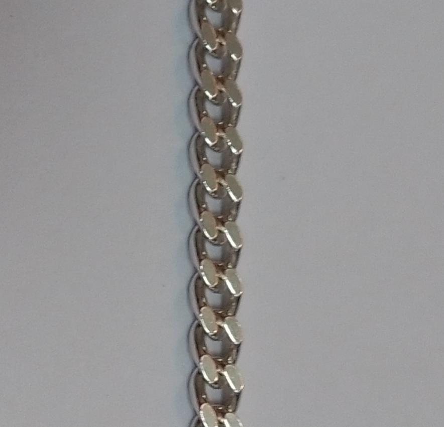 Серебряная цепь с плетением панцирное (32432484) 1