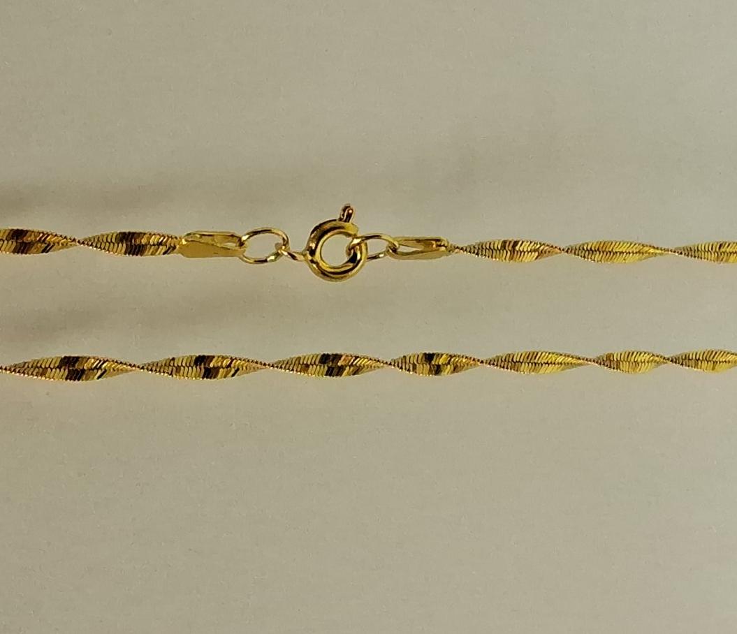 Цепь из желтого золота с плетением Фантазийное (31230296) 0