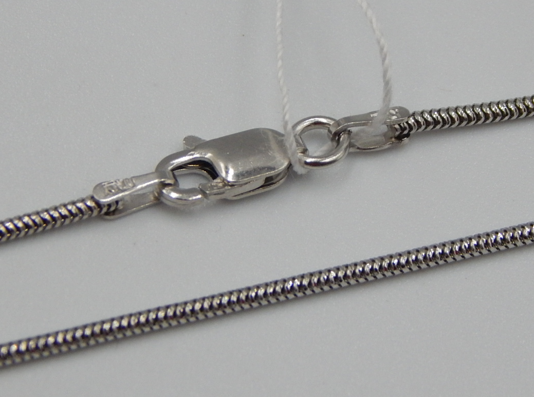 Серебряная цепь с плетением Снейк (30669012) 0