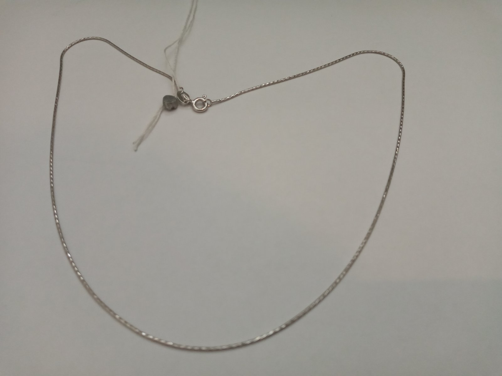 Срібний ланцюг із плетінням Снейк (29033319) 2
