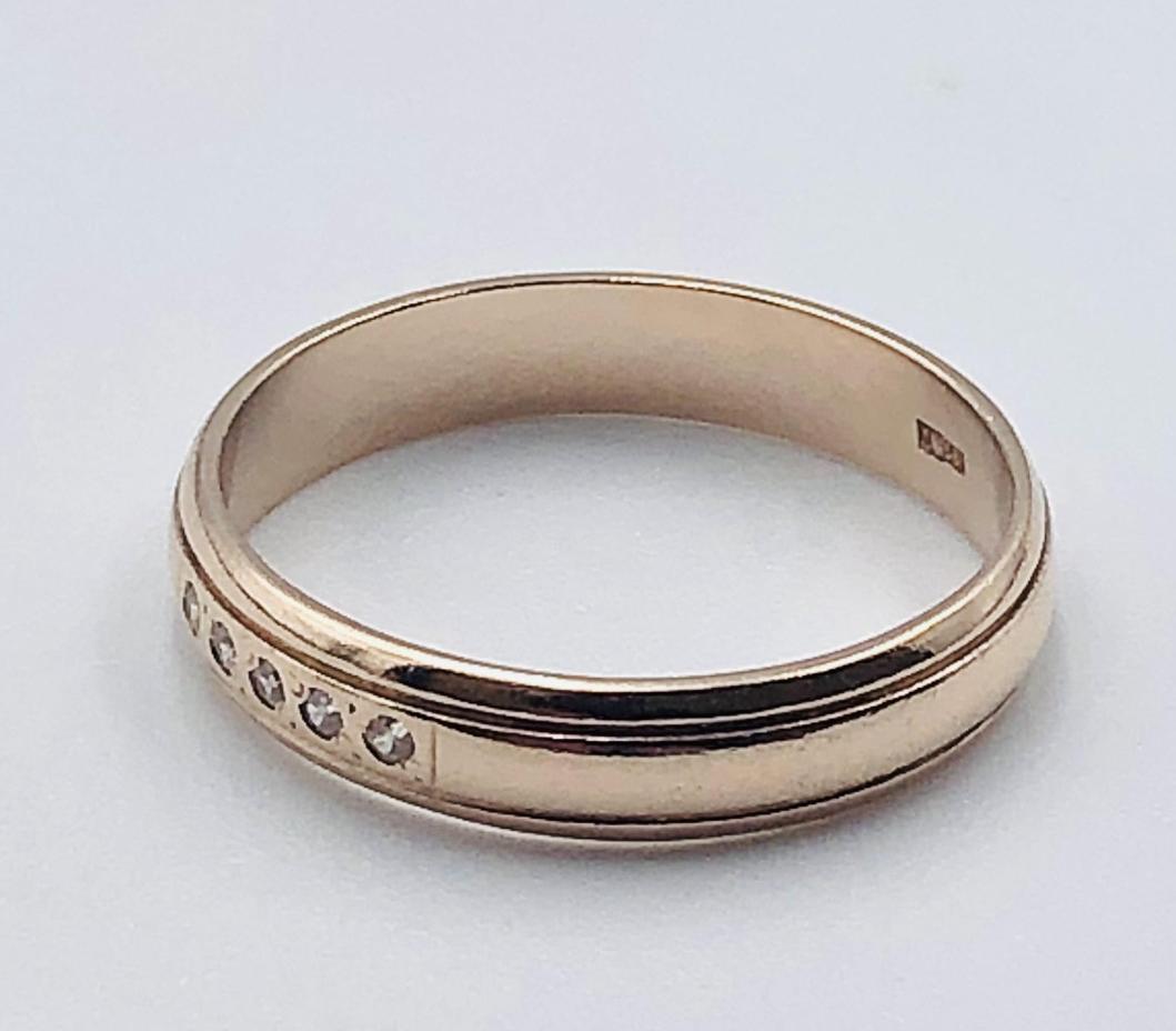 Обручальное кольцо из красного золота (32184744) 1
