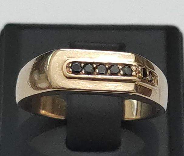 Перстень из красного золота с цирконием (31988095) 0