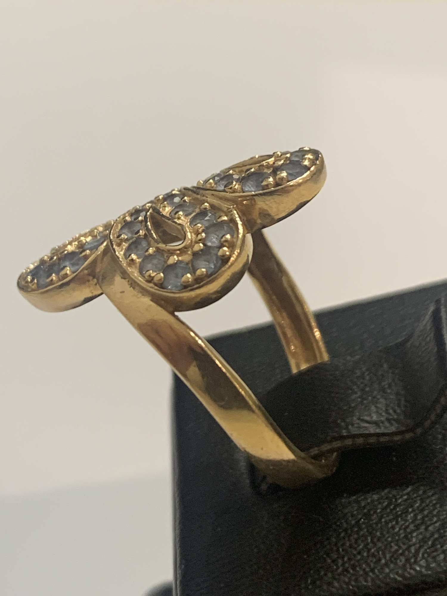 Кольцо из красного золота с цирконием (32248557) 2