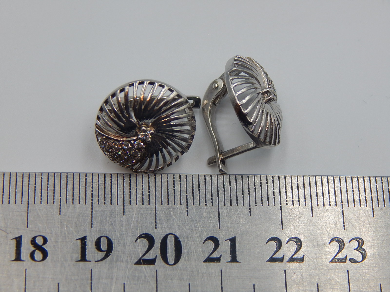 Срібні сережки з цирконієм (33220237) 4