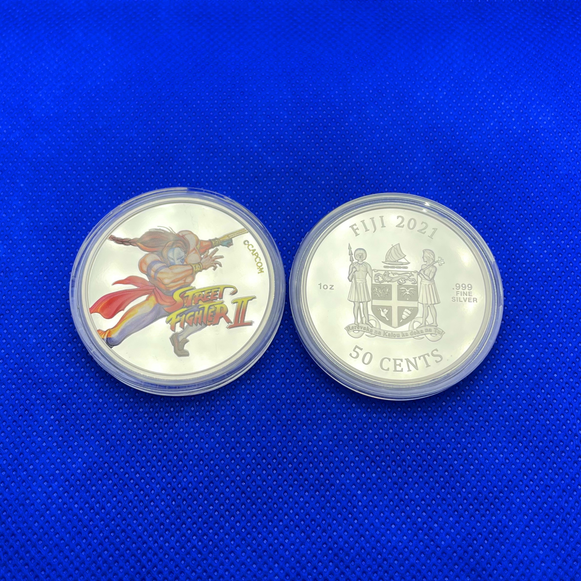 Серебряная монета 1oz Уличный Боец II: Вега 50 центов 2021 Фиджи (29128321) 4