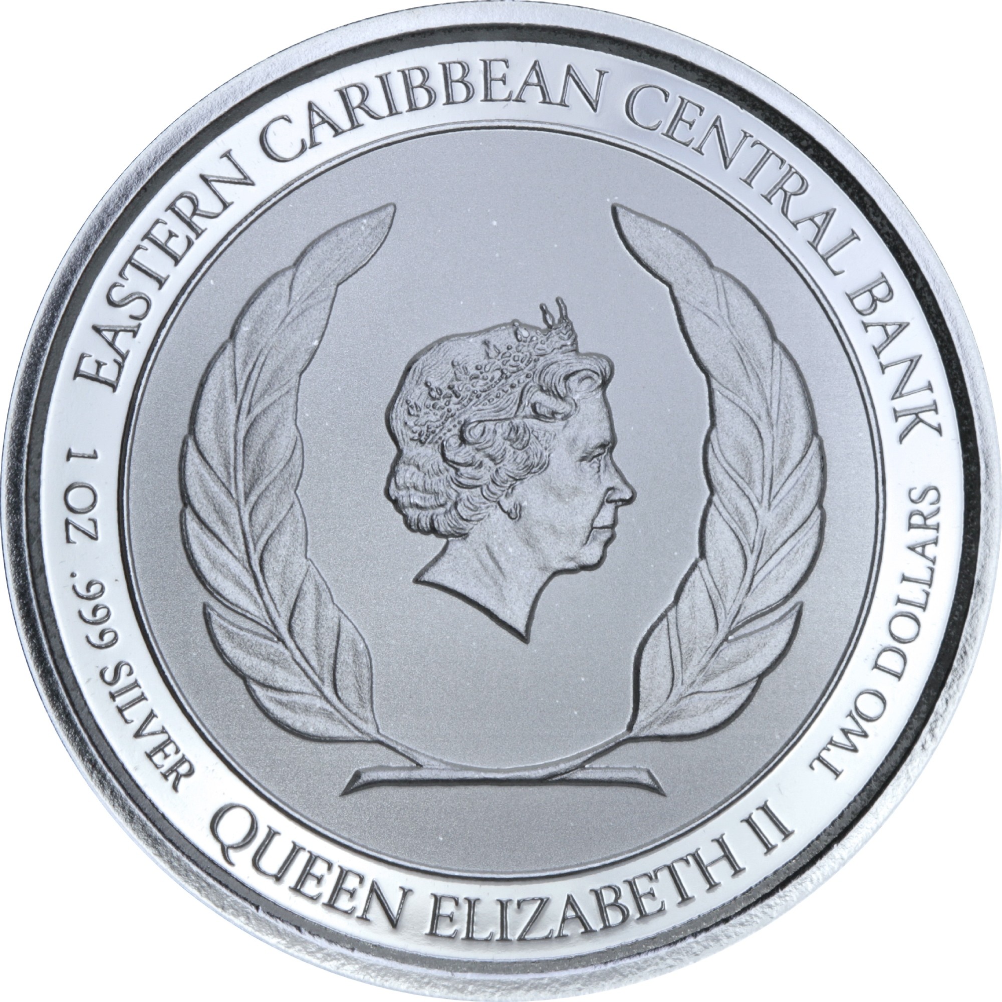 Серебряная монета 1oz Сент-Люсия 2 доллара 2018 Сент-Люсия (29127597) 1