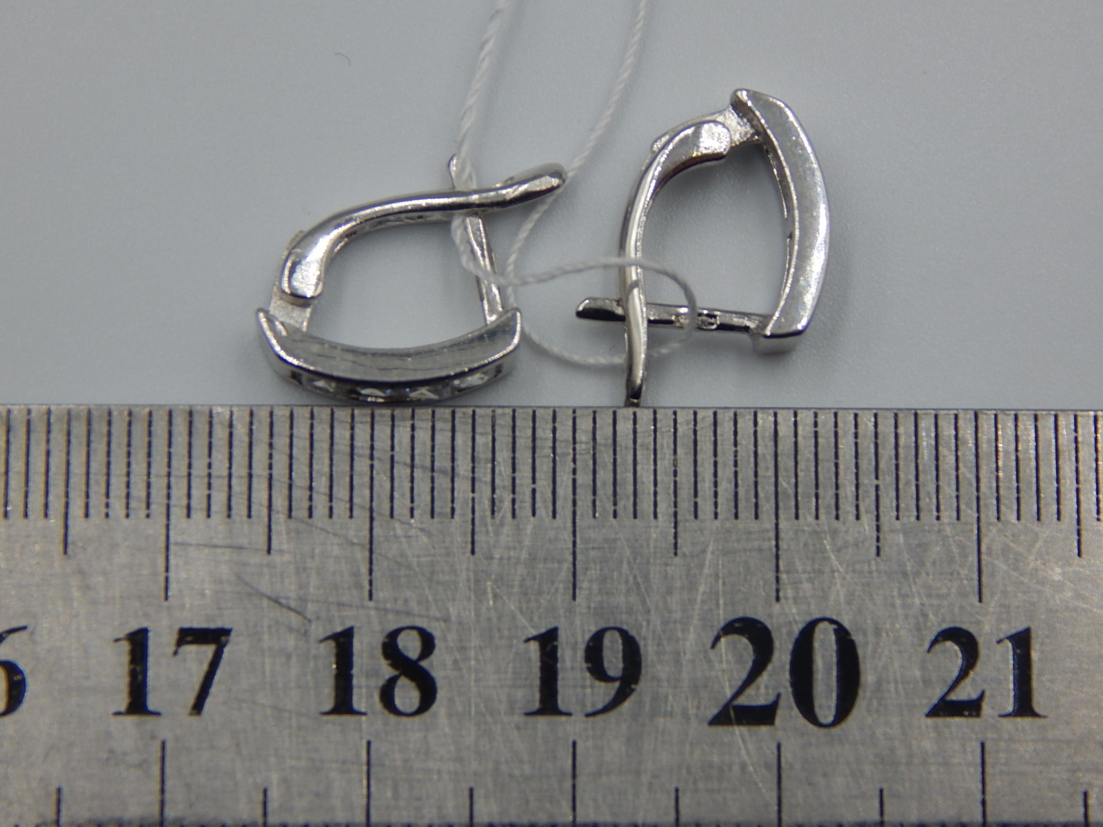 Серебряные серьги с цирконием (33147856) 2