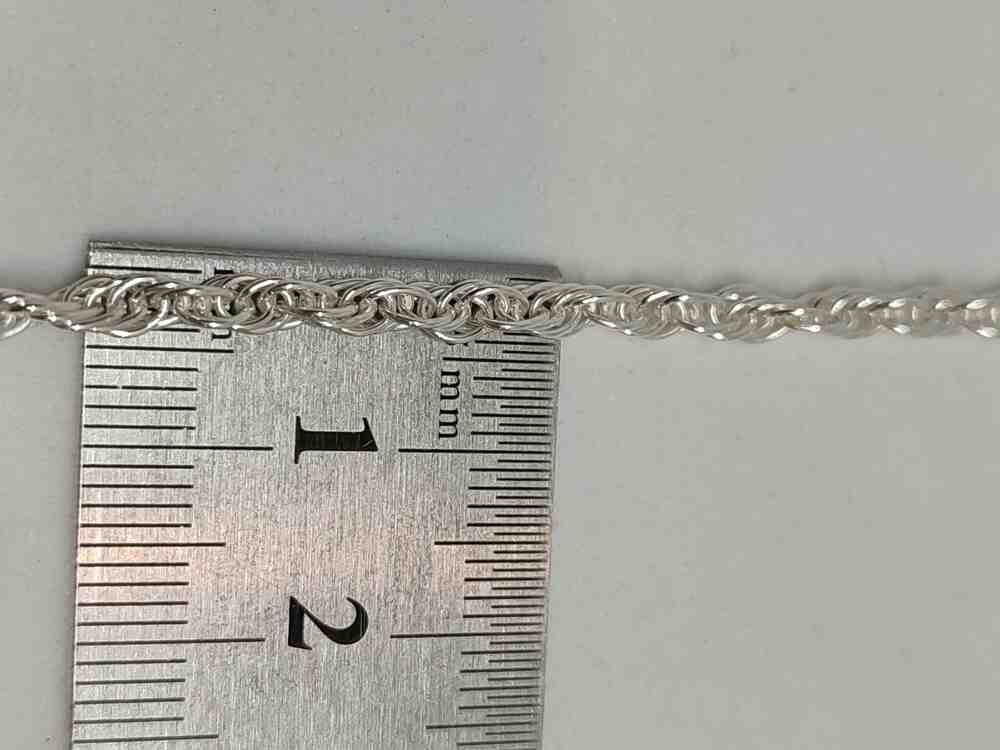 Серебряная цепь с плетением Кордовое (29350361) 2