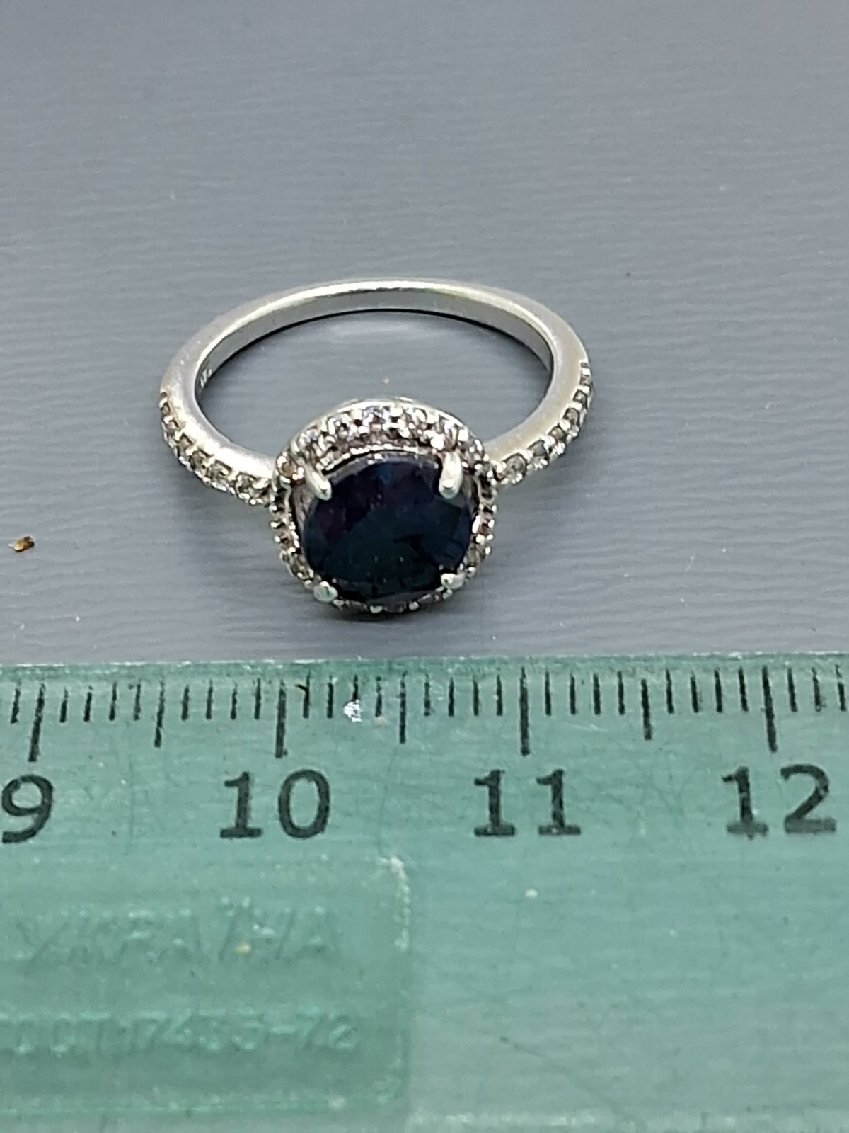 Серебряное кольцо с цирконием (32473873) 6
