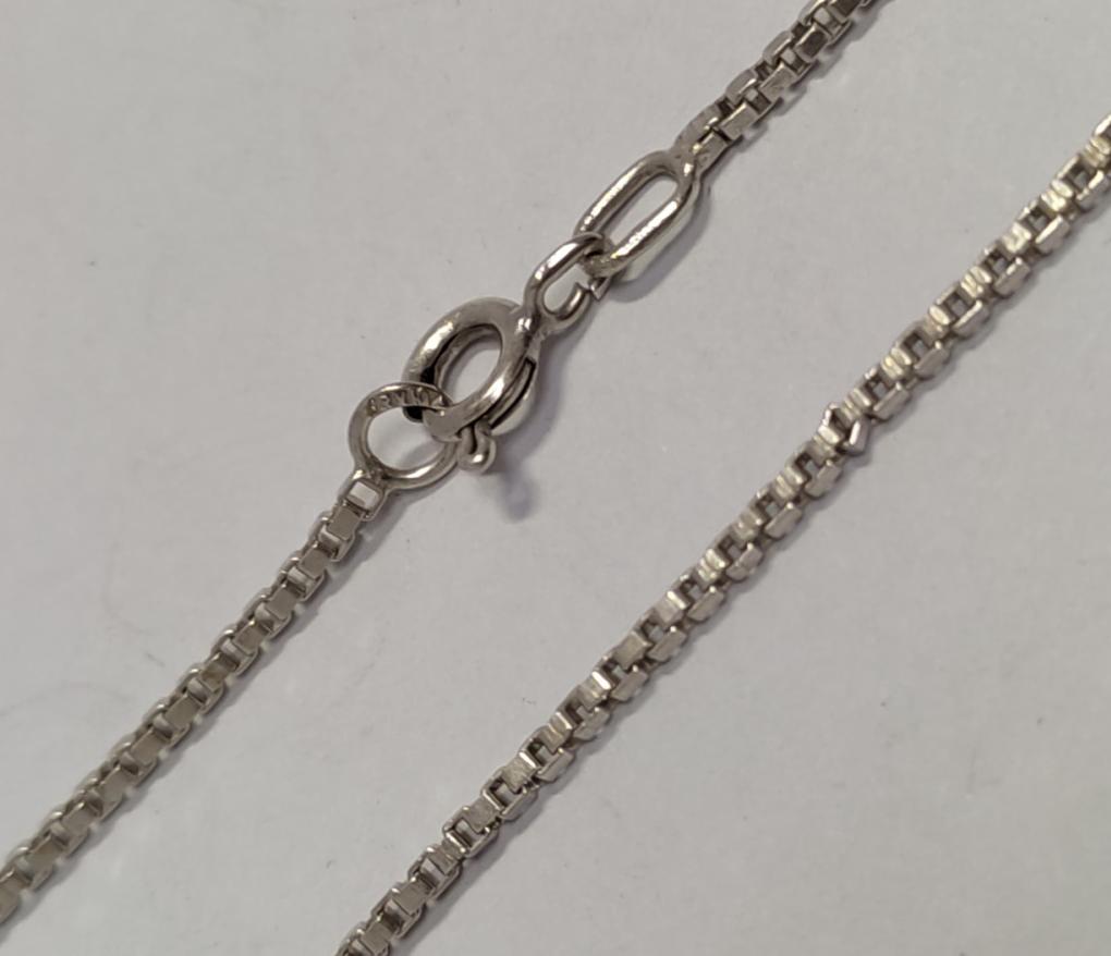 Серебряная цепь с плетением Венецианское (33751095) 0