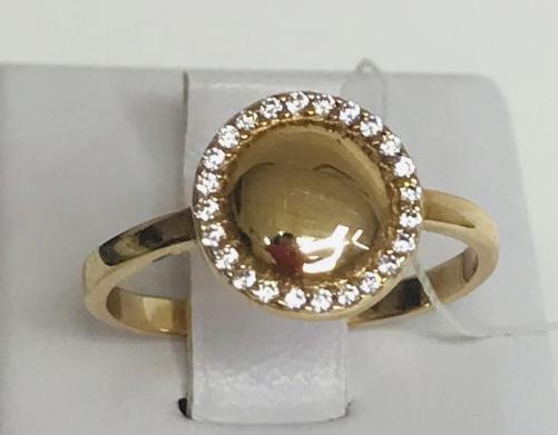 Кольцо из красного золота с цирконием (28835253) 0