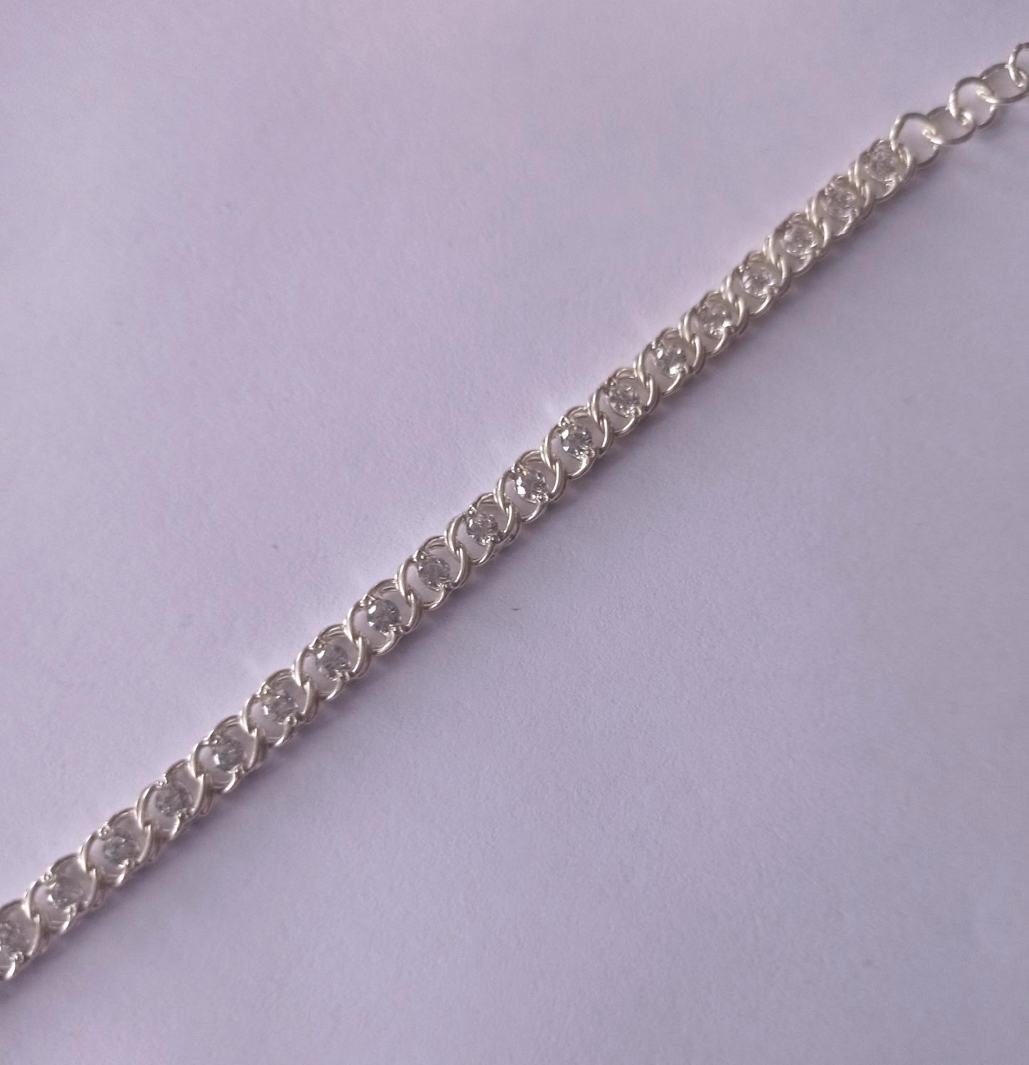 Срібний браслет із цирконієм (32627360) 1
