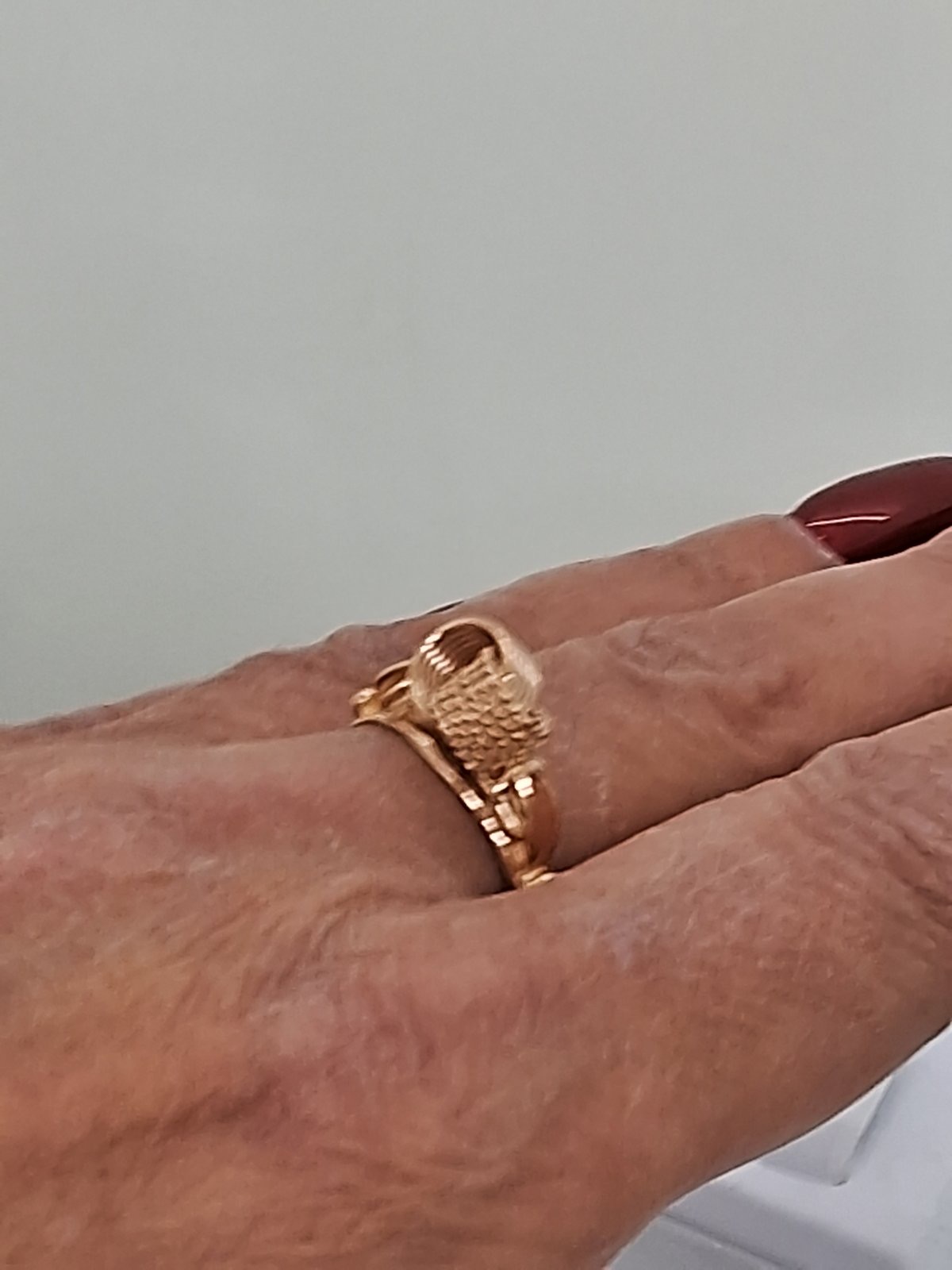 Кольцо из красного золота (33219554) 10