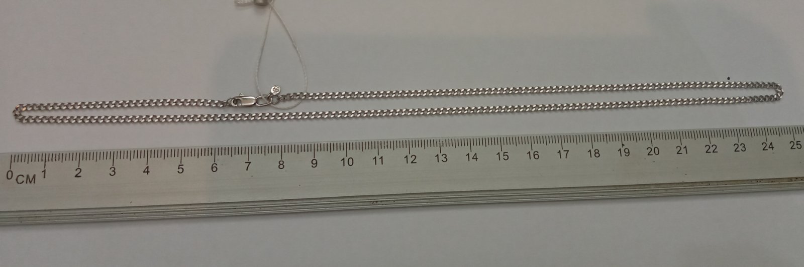 Серебряная цепь с плетением панцирное (29033092) 2