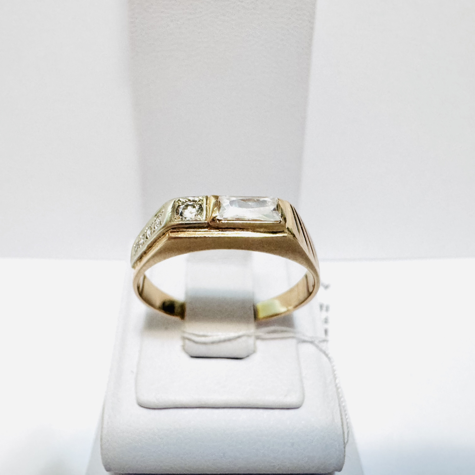 Перстень з червоного золота з цирконієм (33425283) 14