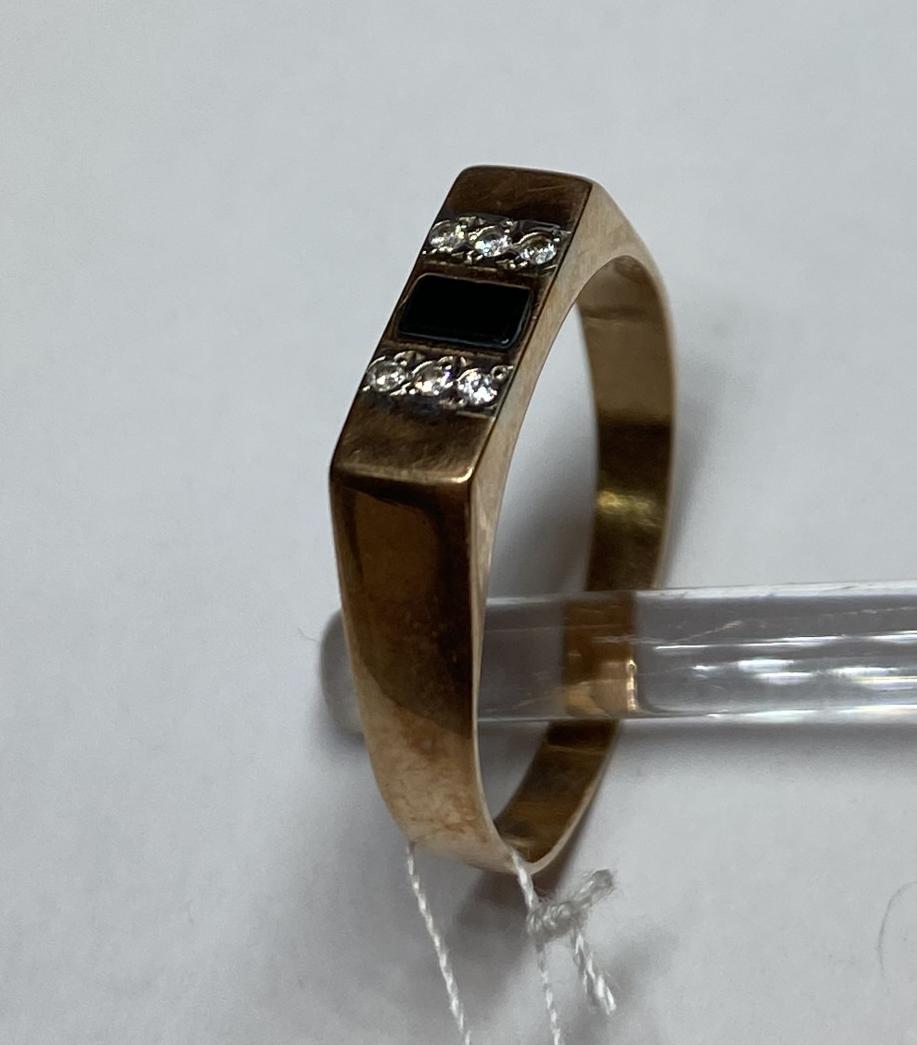 Перстень із червоного та білого золота з цирконієм (33479066) 1