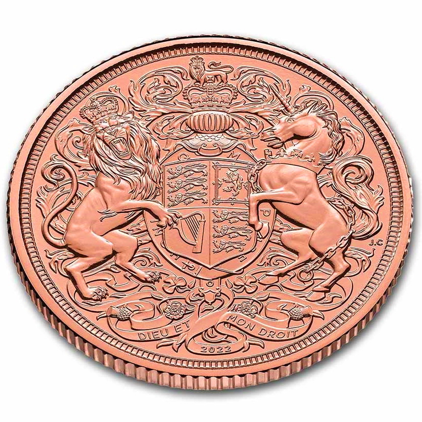 Золота монета Соверен Карла III «Меморіал» 2022 Великобританія (31805315) 5