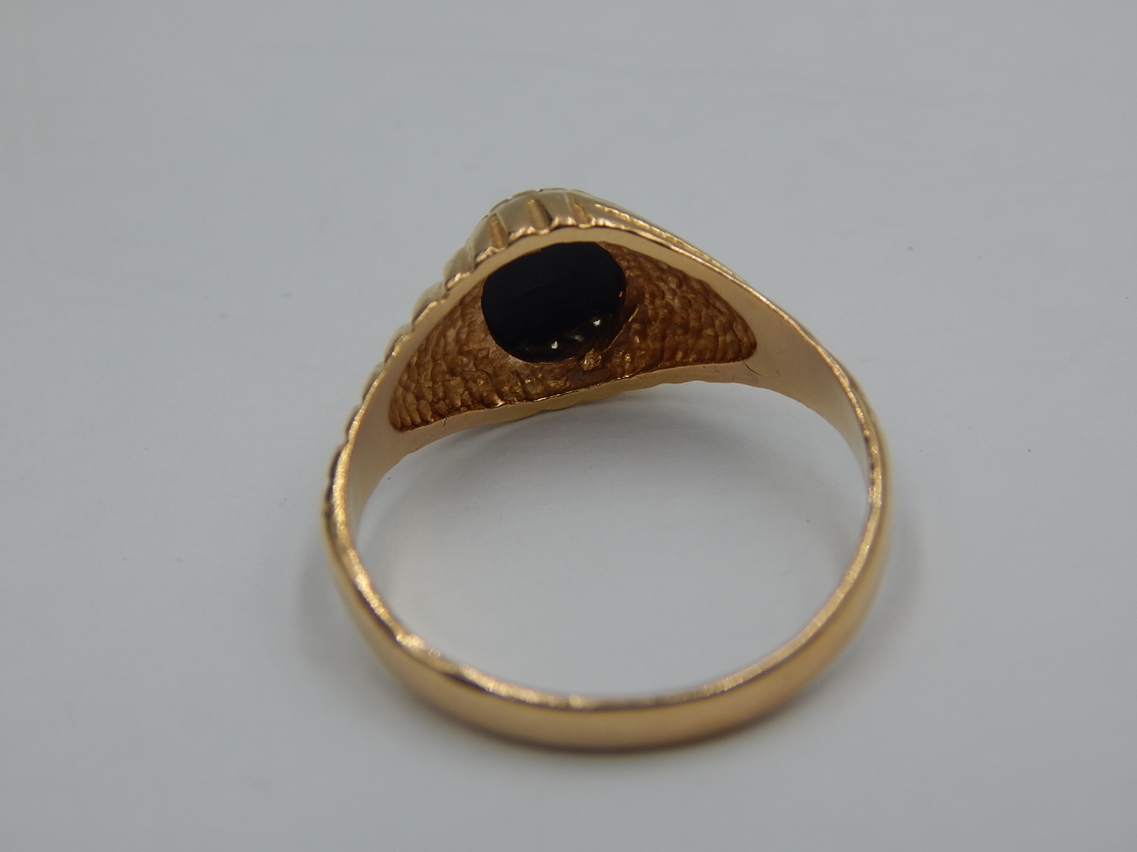 Кольцо из желтого золота с ониксом (28199825) 8
