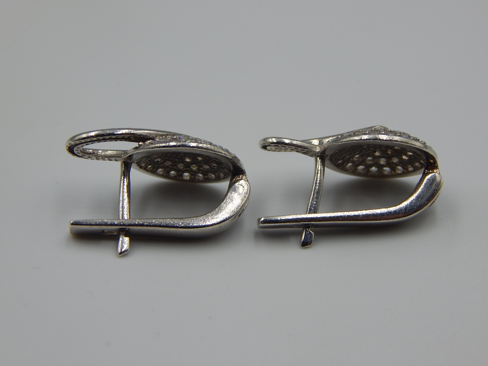 Серебряные серьги с цирконием (33688385) 4