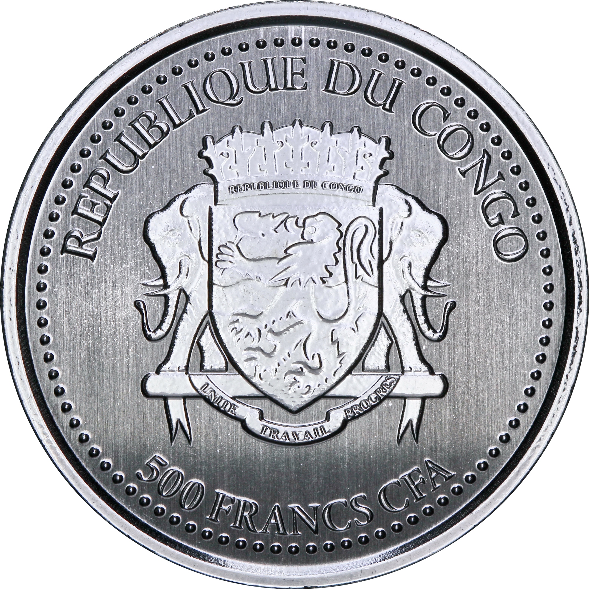 Серебряная монета 1oz Сильвербэк Горилла 5000 франков КФА 2021 Конго (29323576) 4