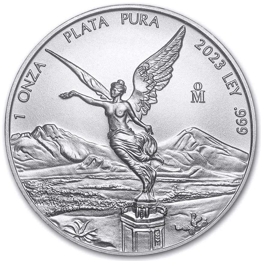 Серебряная монета 1oz Либертад 2023 Мексика (33383978) 0